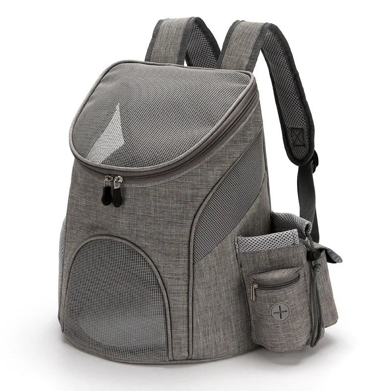 Transporteur pour animaux de compagnie en maille pliable respirant