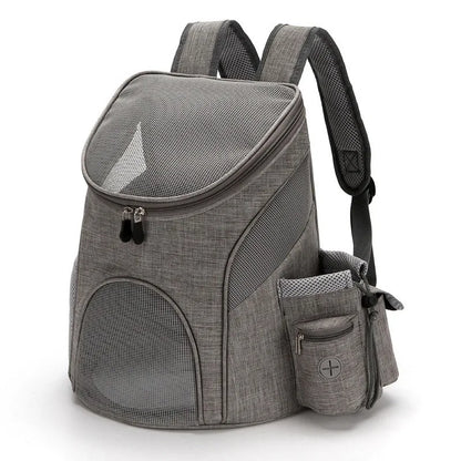 Transporteur pour animaux de compagnie en maille pliable respirant