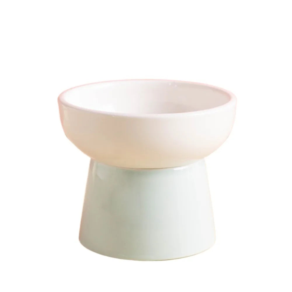 Cat Elevated Bowl Ceramic
