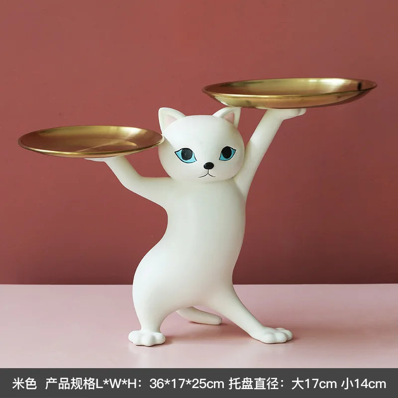 Decorazione portachiavi gatto scultura