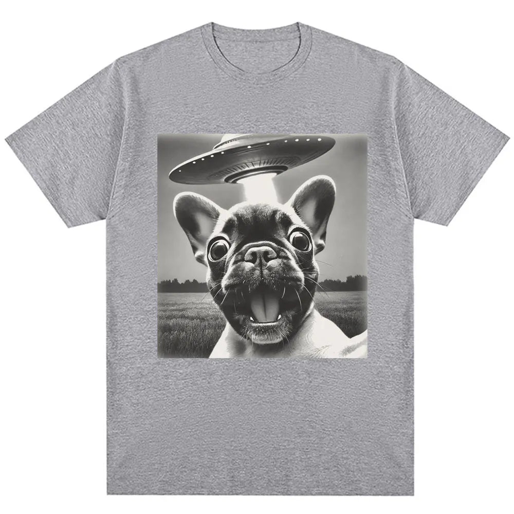 French Bulldog UFO Encounter Tee