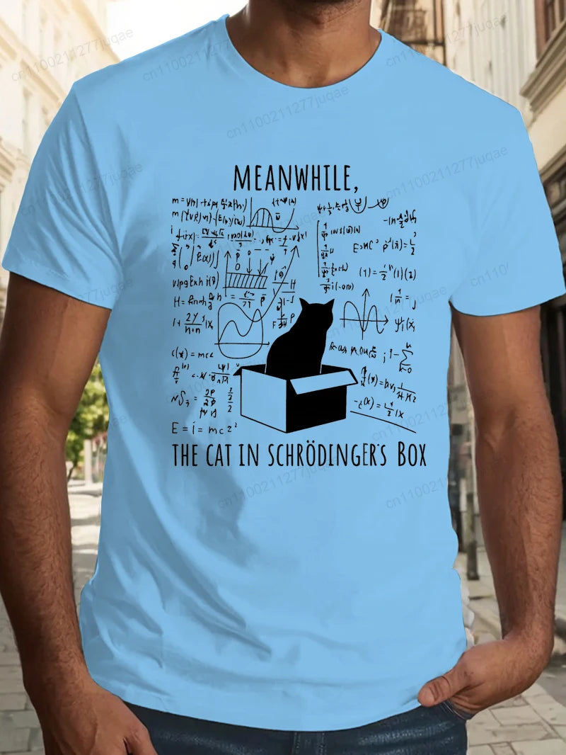 Science Cat Print Shirt