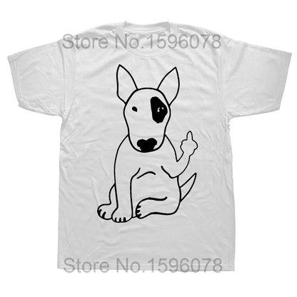 Minimalist Bull Terrier Outline T-Shirt