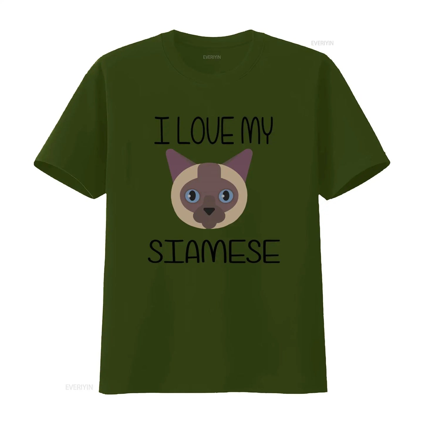 Ich liebe mein siamesisches Katzen-T-Shirt