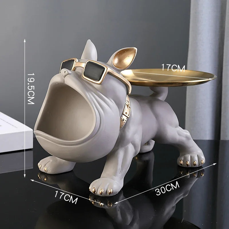 Maggiordomo della bocca grande del bulldog francese