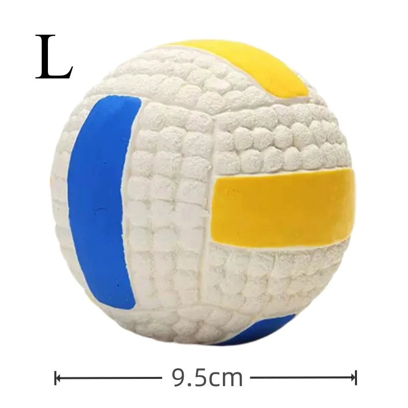 Plush Squeaky Football Dog Toy