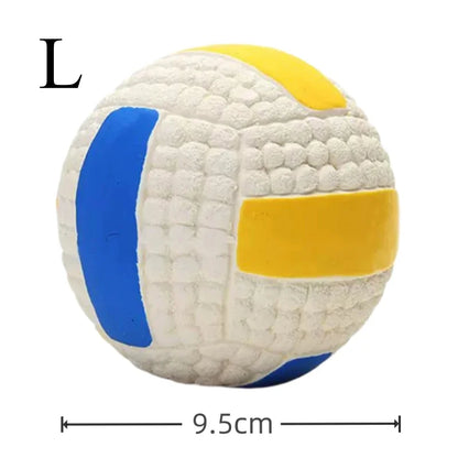 Plush Squeaky Football Dog Toy