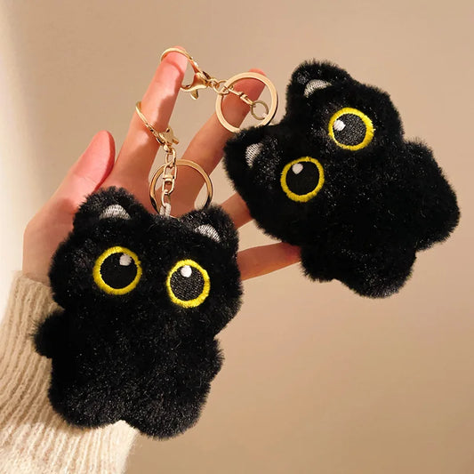 Mignon mini pendentif chat noir