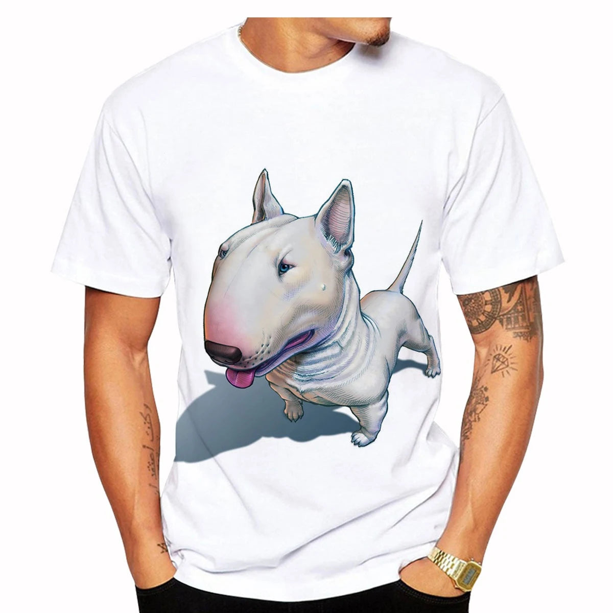Áo thun phong cách đường phố Bull Terrier