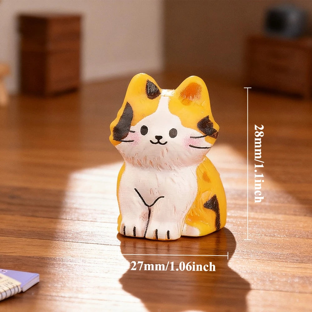 ミニ猫の置物樹脂装飾