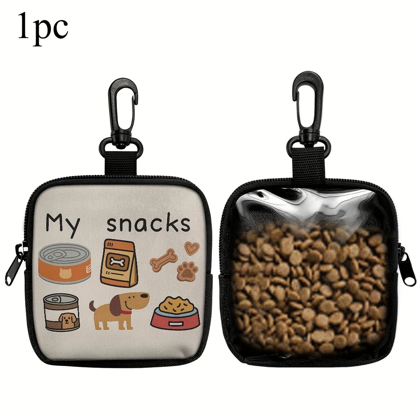 Pet Zipper Bag for Snacks