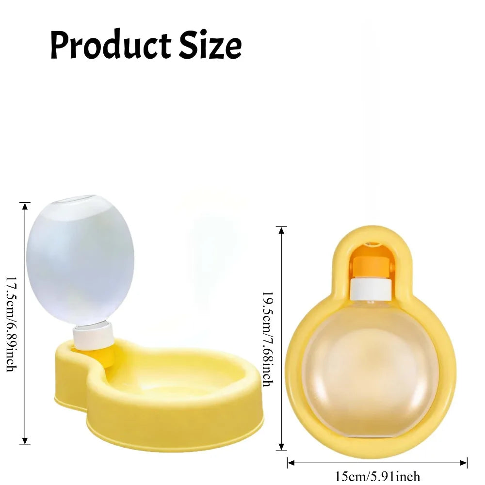 500 ml Portable Pet Water Bottle with Integrated Bowl