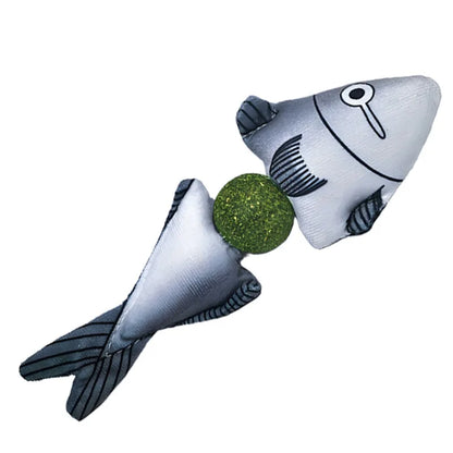 Fish Cartoon Plush Grinding Rod Cat Toy