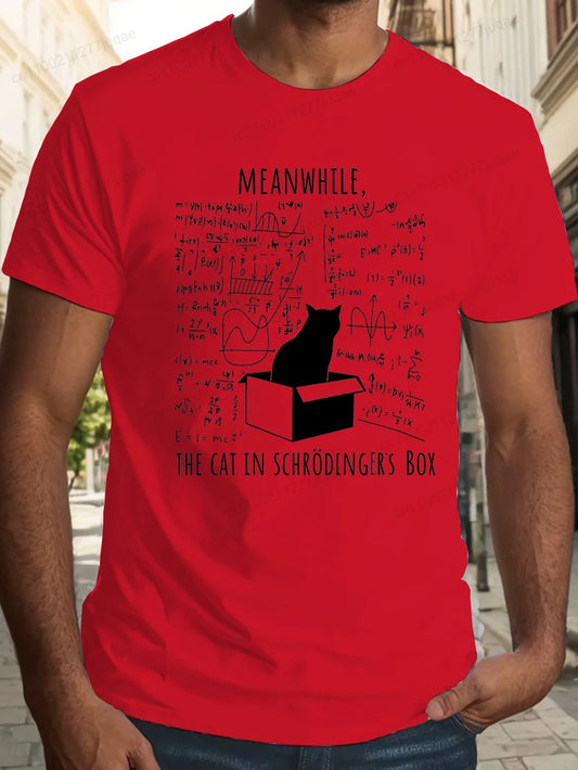 Science Cat Print Shirt