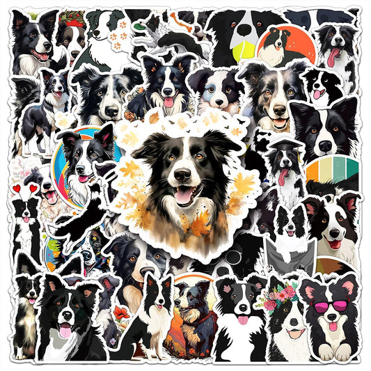 Realistic Border Collie Stickers Pack