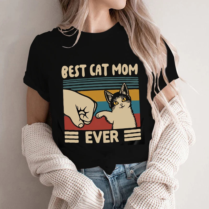 Camiseta A Melhor Mãe Gato de Todos os Tempos