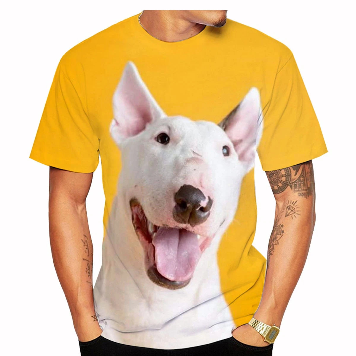 Áo thun phong cách đường phố Bull Terrier