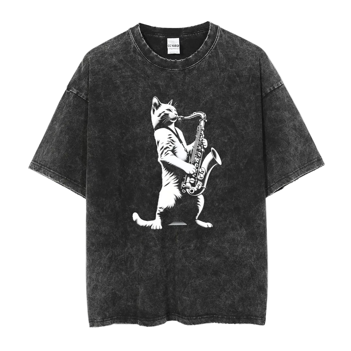 Cat Playing Saxophone Shirt