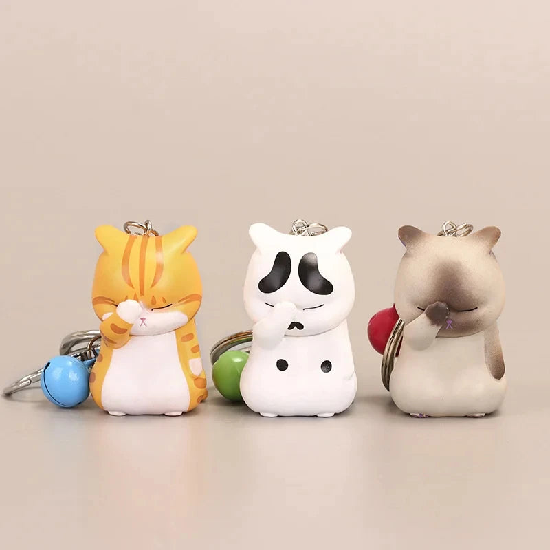 Portachiavi con gatti dei cartoni animati