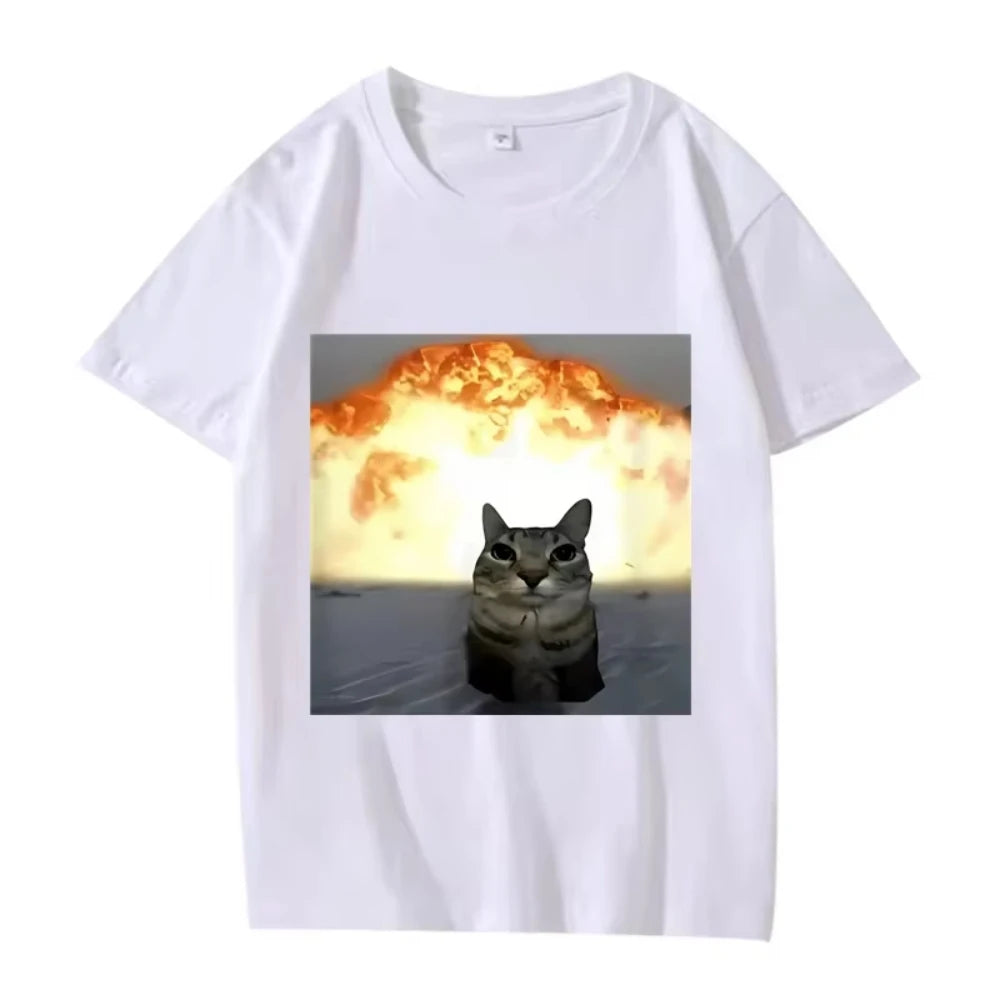 Retro Funny Cat Meme Shirt