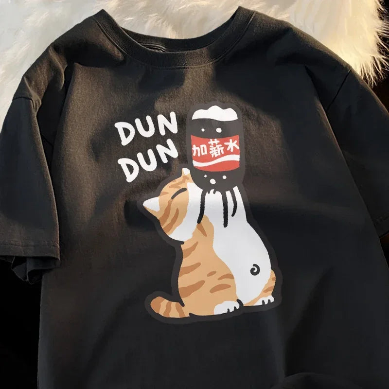 Cat Funny Drinks T-Shirt