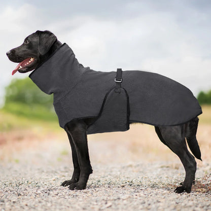 High-Neck Dog Coat with Adjustable Back Strap