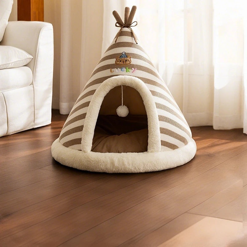 Plush Tent Cat House