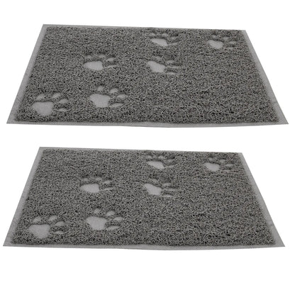 Tapis de bac à litière d'intérieur pour chat