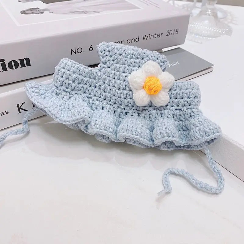 Chapeau de chat d'hiver au crochet mignon