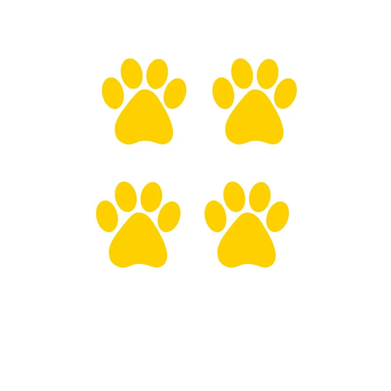 Paw Print Trail Car Decals