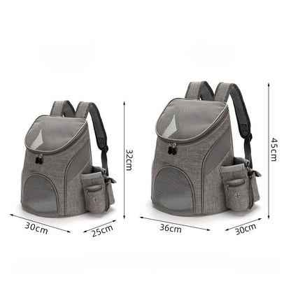 Transporteur pour animaux de compagnie en maille pliable respirant