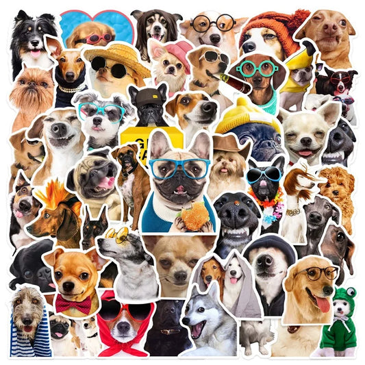 Funny Dogs in Costumes Stickers Pack