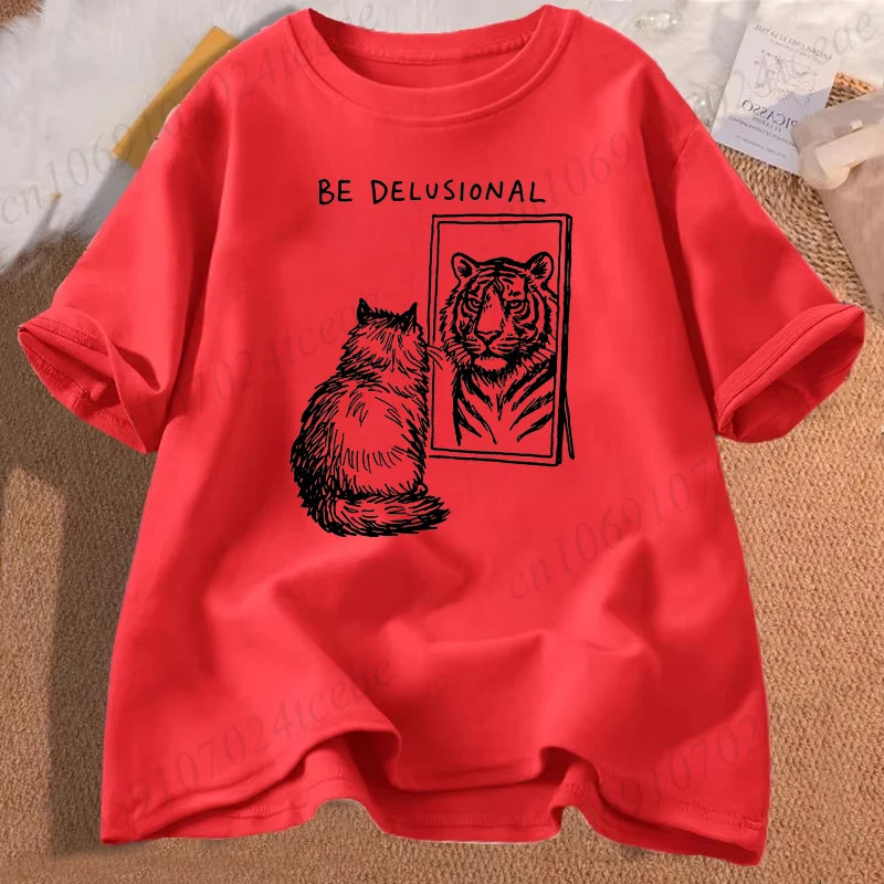 Seien Sie wahnhaftes Katzenshirt