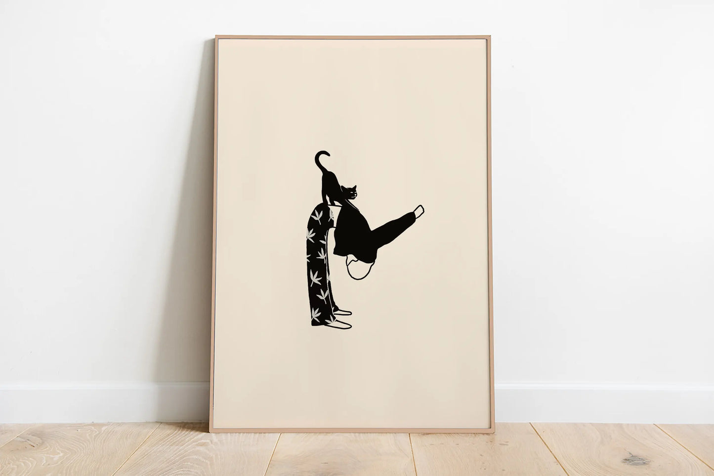 Poster da parete con gatto minimalista