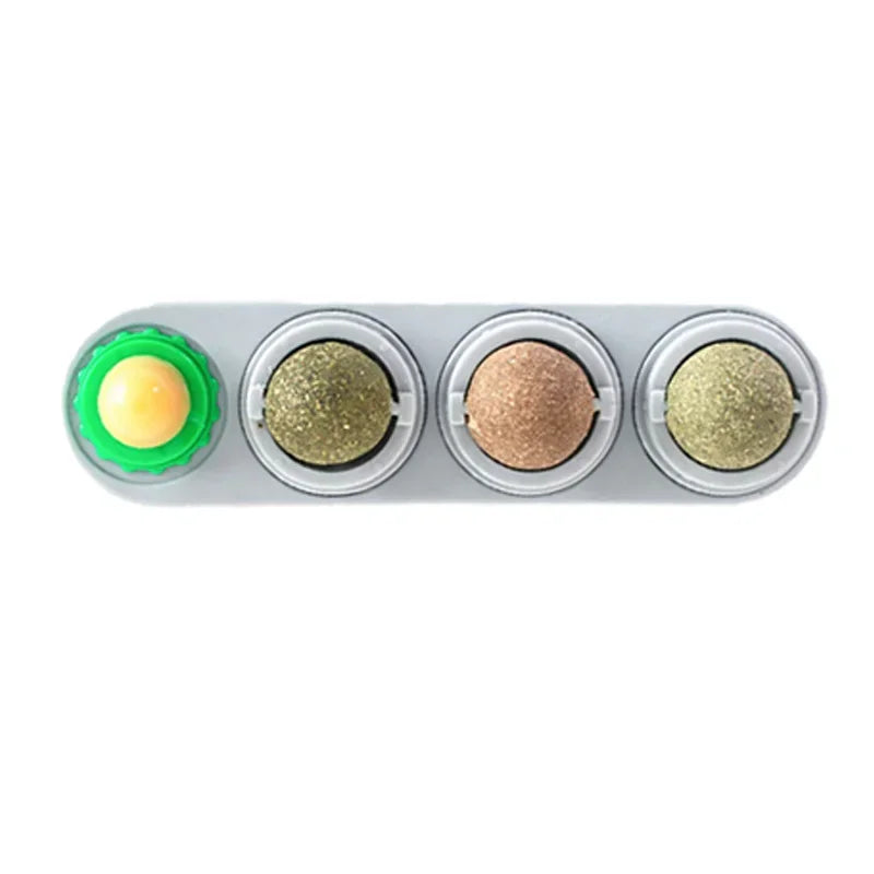 4 in 1 Rotating Catnip Ball Teeth Toy