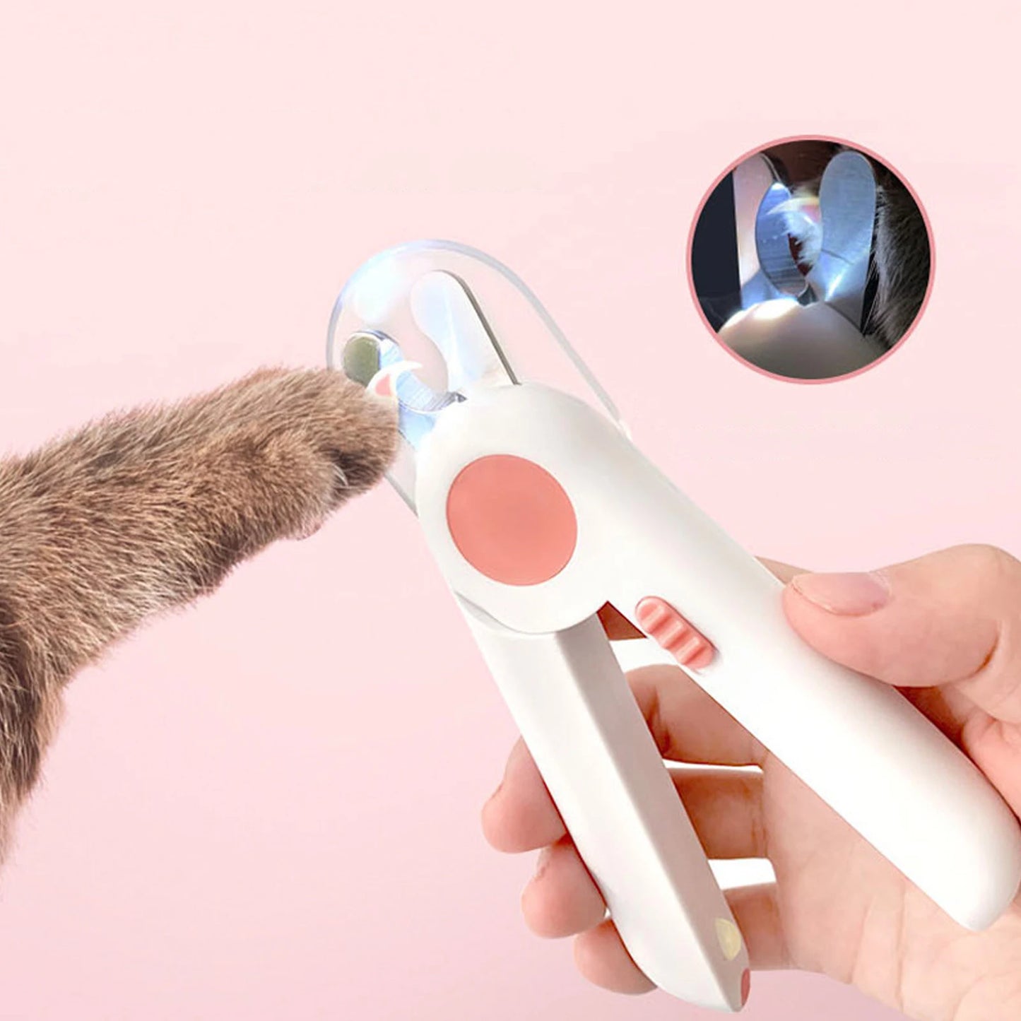 קוצץ ציפורניים לחתול ולכלב עם LED