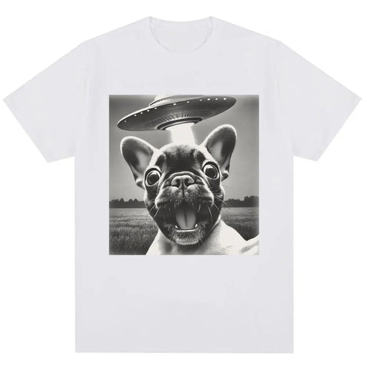 French Bulldog UFO Encounter Tee