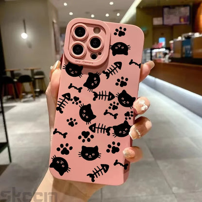 Cute Black Kitten iPhone Case
