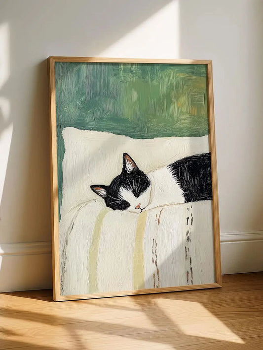 Sleeping Cat Wall Art