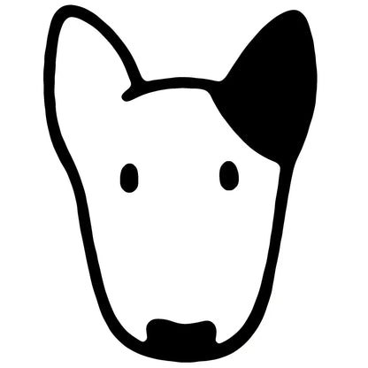 4pcs/Set Cute Bull Terrier Vinyl Sticker
