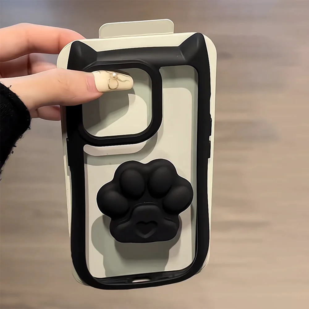 Cute 3D Cat Ear iPhone Case