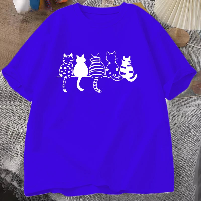 Cute Cat Theme T-Shirt