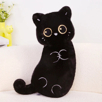 Oreiller en peluche chat mignon doux