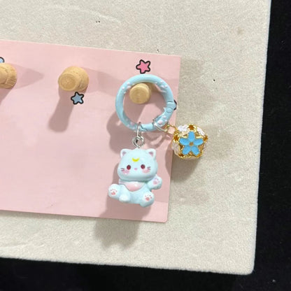 Porte-clés Kitty mignon avec cloche