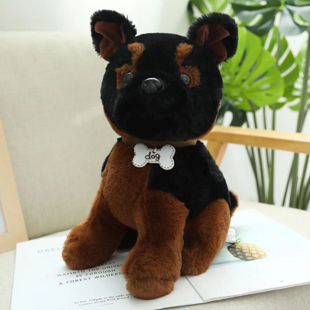 Premium Curly Brown Poodle Plush Toy