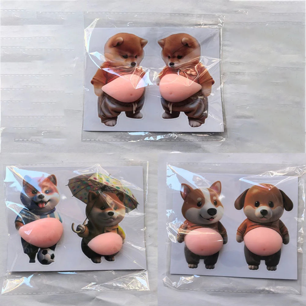 Imán lindo del refrigerador del perro