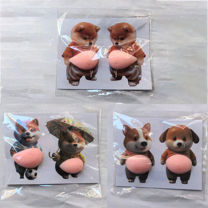 Imán lindo del refrigerador del perro