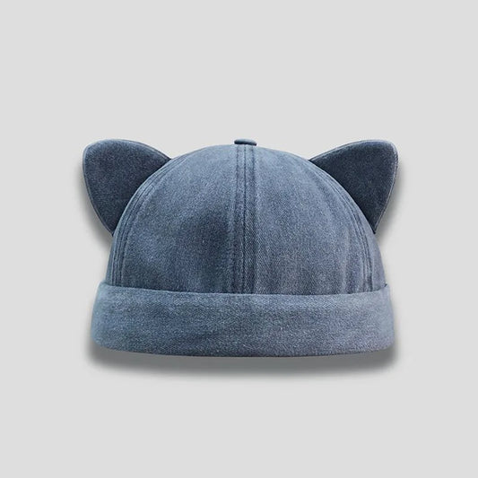 Cat Ears Brimless Hat