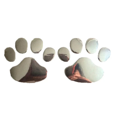 3D Paw Print Car Stickers, Set of 2