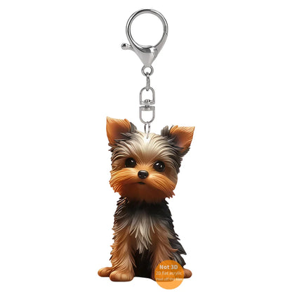 Porte-clés de luxe Yorkshire Terrier